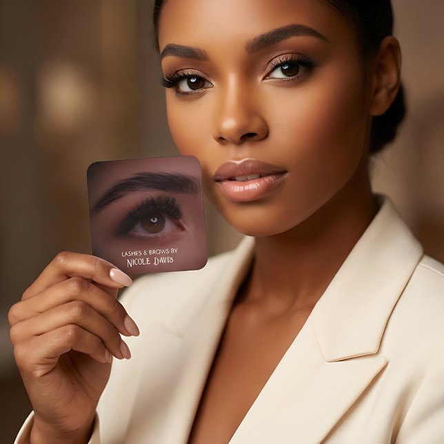 Carte de visite technique Brosses & Lashes (Brows & Lashes Tech Business Cards)