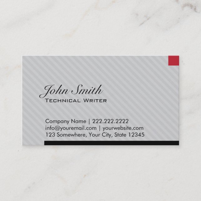 Carte de visite technique Red Pixel (Devant)