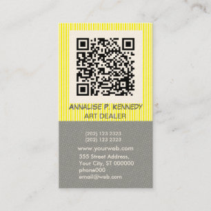 Carte De Visite Technologie audacieuse de code de la rayure QR