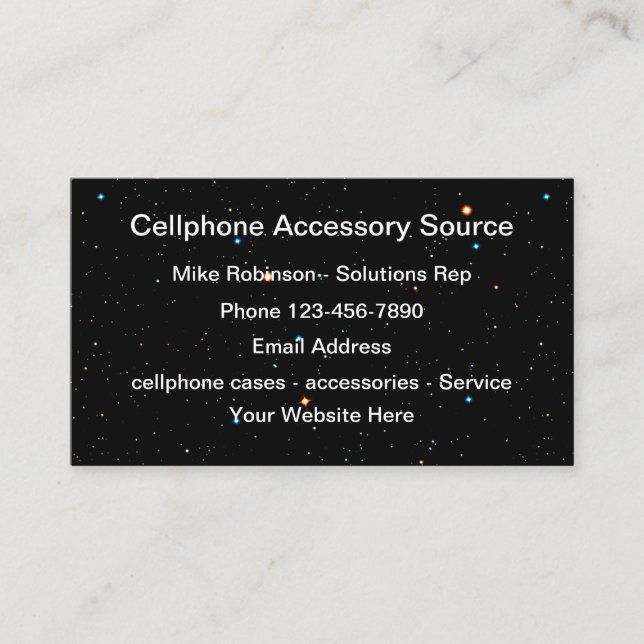 Carte De Visite Technologie d'accessoires de téléphone cellulaire (Devant)