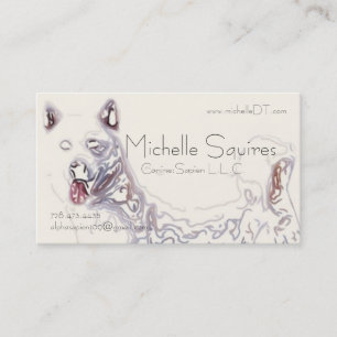 Carte De Visite Technologie d'art de chien de Juno