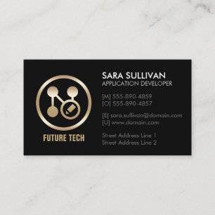 Carte De Visite Technologie de programmeur informatique