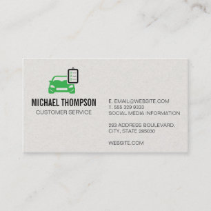 Carte De Visite Technologie de smog   Icône Porte - bloc de la voi