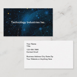 Carte De Visite Technologie Et Services Aux Entreprises Mondiales