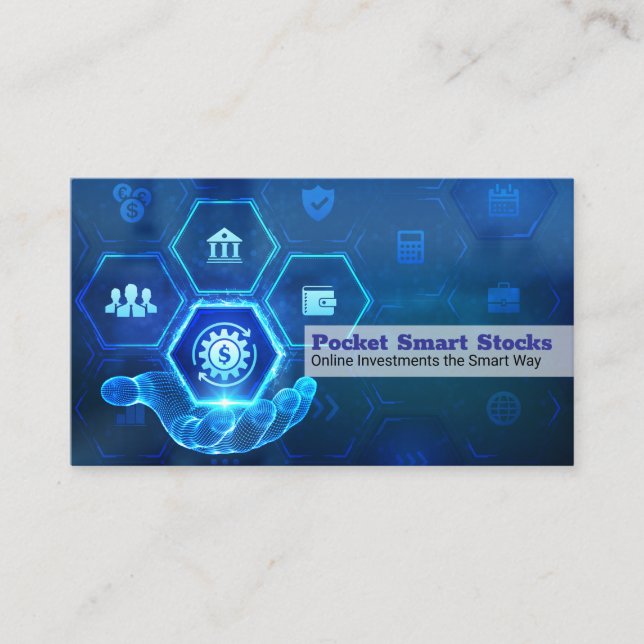 Carte De Visite Technologie financière bancaire en ligne (Devant)