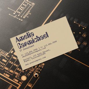 Carte De Visite Technologie geek de soja et d'éclipse