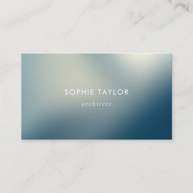Carte De Visite Technologie minimale moderne Blue Gradient Consult (Devant)