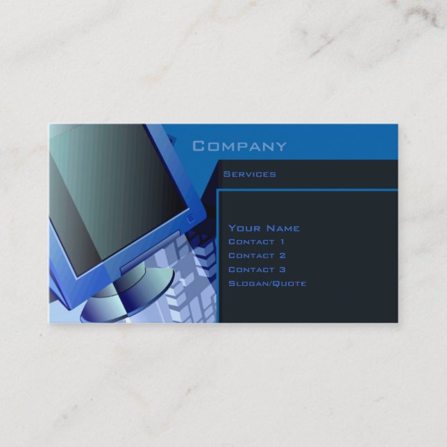 Carte De Visite Technologie Services (Devant)