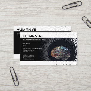 Carte De Visite Technologies de la science   Ingénieur AI