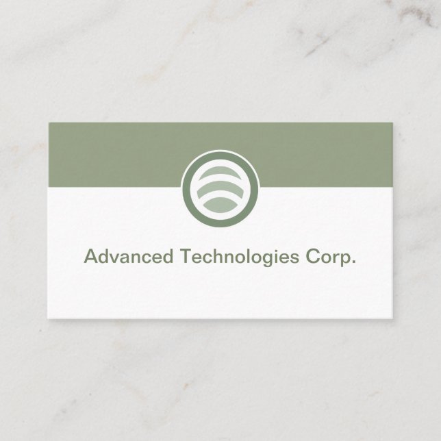Carte De Visite Technology Logo Business Cards Design (Devant)