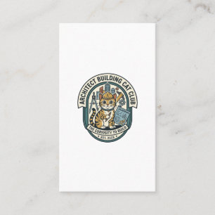 Carte De Visite Tee shirt graphique chat bâtiment architecte Art -