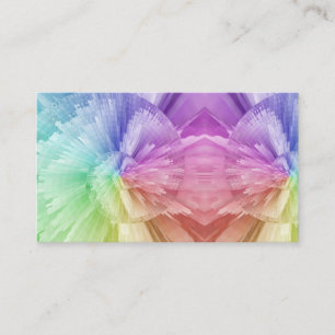 Carte De Visite Teinture de ciment arc-en-ciel colorée