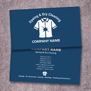 Carte De Visite Teinture & Nettoyage à sec Bleu