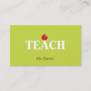 Carte De Visite Télécarte de professeur