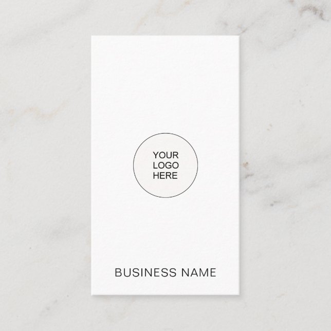 Carte De Visite Téléchargez le logo de votre entreprise ici (Devant)