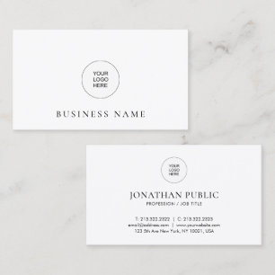 Carte De Visite Téléchargez le logo de votre entreprise ici Modèle