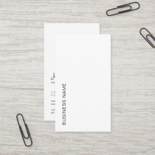 Carte De Visite Téléchargez votre logo Typographie verticale Moder