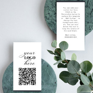 Carte De Visite Téléchargez votre propre code QR texte personnalis
