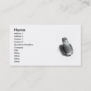 Carte De Visite Téléphone sans fil