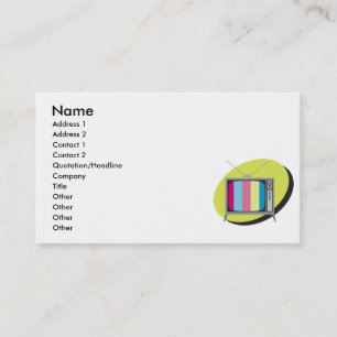 Carte De Visite télévision rétro