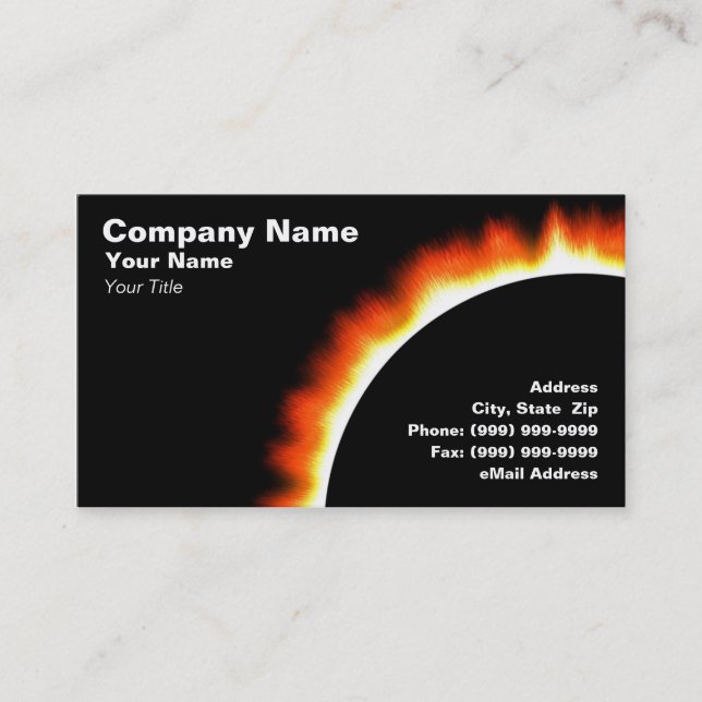 Carte De Visite Tempête solaire (Devant)