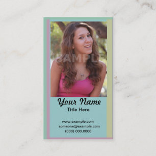 Carte de visite temporaire de Headshot