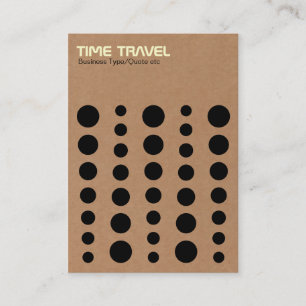 Carte De Visite Temps de déplacement - Carton