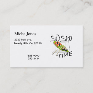Carte De Visite Temps de sushi