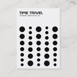 Carte De Visite Temps de voyage - Noir sur Blanc