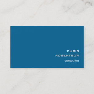 Carte de visite tendance bleu foncé