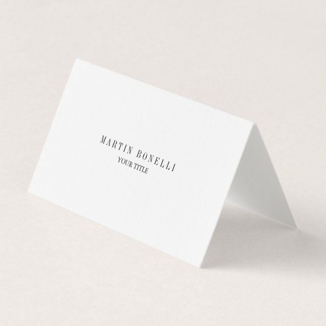 Carte De Visite Tendance Chubby Professional Premium Linen (Devant)