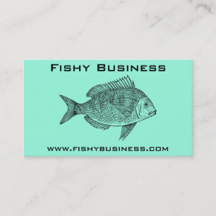 Carte De Visite Tendance des entreprises de pêche