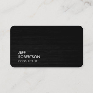Carte De Visite Tendance Gris Noir Bois Attrayant Simple Chic