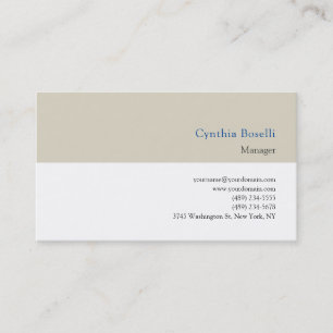 Carte De Visite Tendance minimaliste moderne Plain simple Modèle