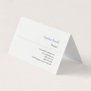 Carte De Visite Tendance minimaliste moderne Plain simple Modèle