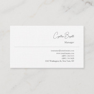 Carte De Visite Tendance minimaliste moderne Plain simple Modèle