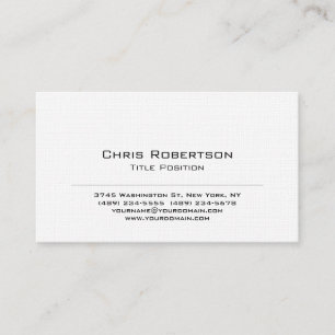 Carte de visite tendance noir blanc charmant