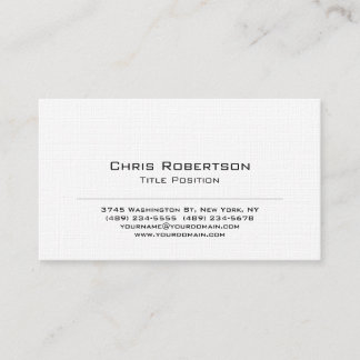Carte de visite tendance noir blanc charmant