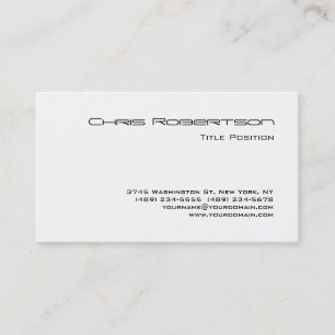 Carte de visite tendance noir blanc charmant