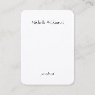 Carte De Visite Tendance Noir Blanc Plat Créatif Minimaliste