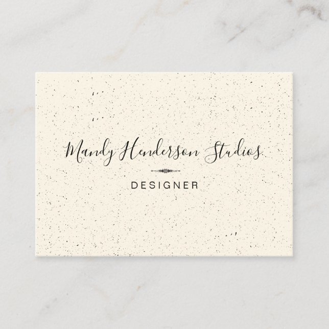 Carte De Visite Tendance Speckled et Lux (Devant)