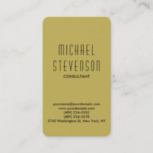 Carte de visite tendance Vegas Gold Roundé Corner