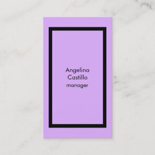 Carte De Visite Tendance Vintage Mauve Mallow rose élégant