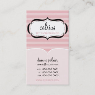 Carte de visite TENDY :: boutique chic 2P