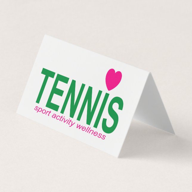 Carte De Visite Tennis (Devant)