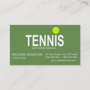 Carte De Visite Tennis