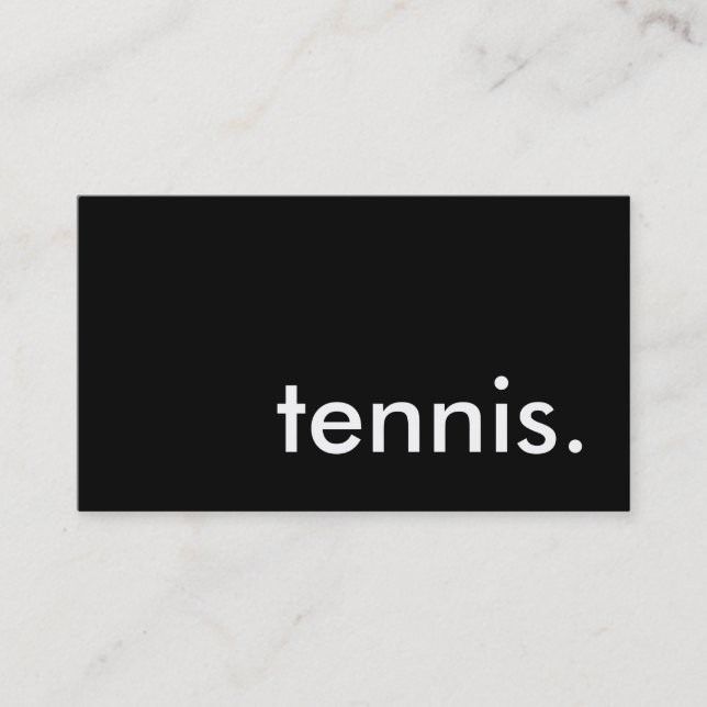 Carte De Visite tennis. (Devant)