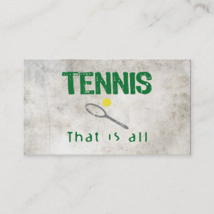 Carte De Visite Tennis That