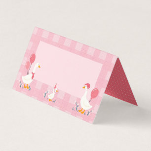 Carte De Visite Tente Étiquette Blank Silly Goose Foos
