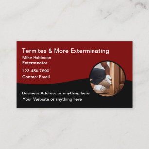 Carte De Visite Termites exterminant la lutte antiparasitaire